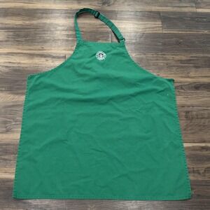 Starbucks Coffee Apron Unisex One Size Green Barista Uniform Adjustable Logo